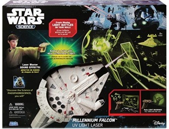 83% off Star Wars Science Millennium Falcon UV Light Laser