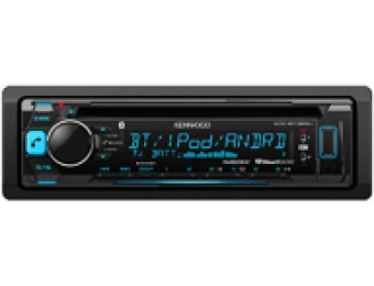 $81 off Kenwood CD Single DIN Bluetooth Car Stereo Receiver