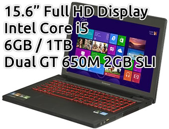 $220 off Lenovo IdeaPad Y500 15.6" Laptop (Core i5/6GB/1TB)