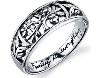 67% off Footnotes Sterling Silver Family Tree Ring