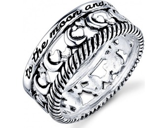 67% off Footnotes Sterling Silver Love You Band Ring