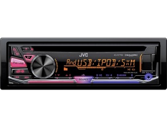 $40 off JVC CD iPod and Satellite-Radio-Ready In-Dash Deck