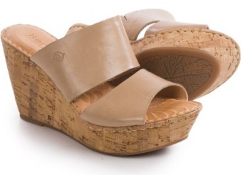 75% off Born Adria Wedge Sandals - Leather (For Women)