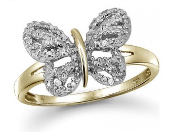 80% off Recaro North Diamond Accent Butterfly Ring