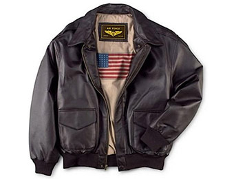 $150 off Air Force A-2 Men's Flight Leather Bomber Jacket