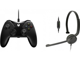 50% off PowerA Wired Controller & Chat Headset Bundle for Xbox One