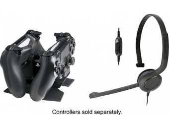 50% off PowerA Charging Station & Chat Headset Bundle for PS4
