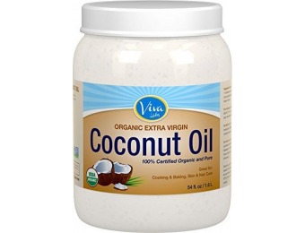 75% off Viva Labs Organic Extra Virgin Coconut Oil, 54 Ounce
