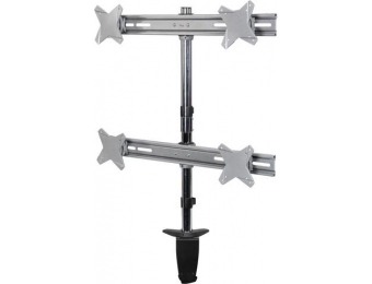 82% off Rosewill RMS-FDM02 Dual or Quad LED Monitor Desk Mount