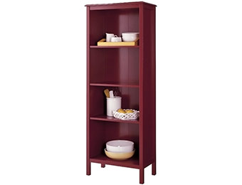 50% off Threshold Windham 4-Shelf Bookcase (Red)