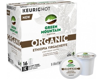 38% off Green Mountain Coffee Organic Ethiopia K-Cup (16-Pack)