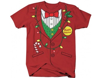 75% off Ink Inc Mens Happy Holidays Suit T-Shirt