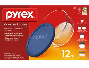 Extra 36% off Pyrex 12-Piece Round Storage Plus Set