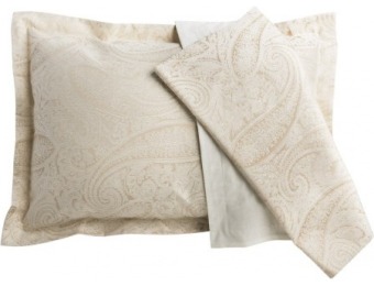 67% off Christy Textured Paisley Cotton Jacquard Pillow Shams
