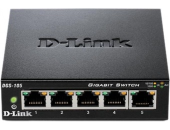 58% off D-Link DGS-105 5-Port Gigabit Switch