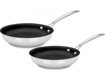 65% off Cuisinart Chef's Classic" 2-pc. Stainless Steel Skillet Set