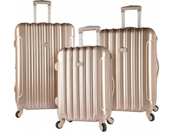 69% off Kensie Luggage 3PC Hard Side Spinner Luggage Set