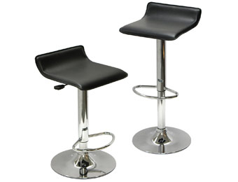 $58 off Contemporary Chrome Air Lift Adjustable Swivel Stools