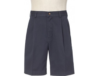 87% off Traveler Stays Cool Cotton Pleated-Front Shorts