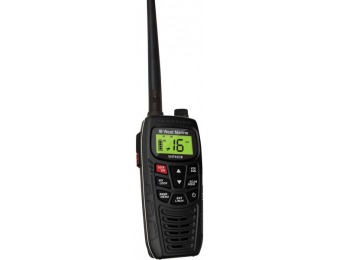 47% off West Marine VHF95DB Dual Band Floating Handheld VHF Radio