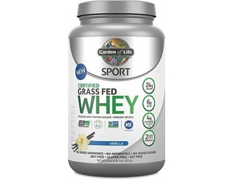 51% off Garden of Life Grass Fed Clean Whey Protein Isolate