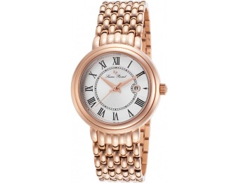 90% off Lucien Piccard Fantasia Rose-Tone Stainless Steel Watch