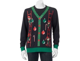 76% off Men's Elf Ladder Christmas Sweatshirt