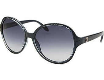 87% off Roberto Cavalli Women's Maria Round Blue Sunglasses