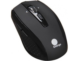 62% off Orange MOUW2020TB Black RF Wireless Optical Mouse