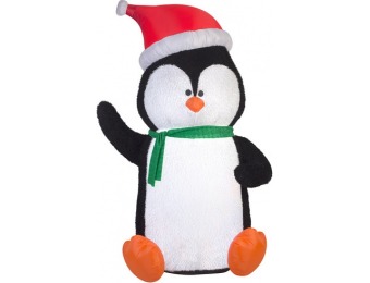 75% off Holiday Living Lighted Penguin Christmas Inflatable