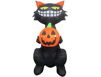 Extra 23% off 4 Foot Airblown Inflatables Cat and Jack Scene
