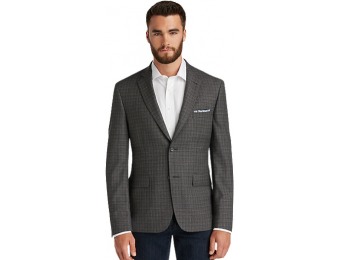 70% off Signature Wool Check Tailored Fit 2-Button Sportcoat