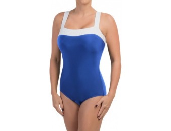 77% off Miraclesuit Color-Block Square Neck Swimsuit
