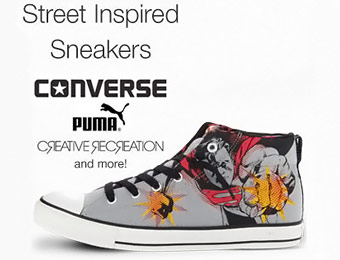 Up to 75% off Street Inspired Sneakers, Puma, Converse & More