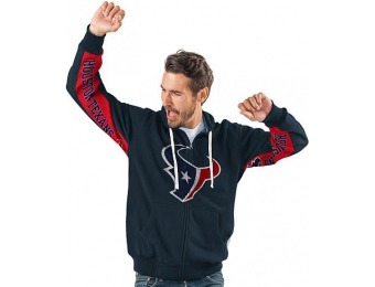 69% off Officially Licensed NFL Hands High Game Day Fleece Hoodie