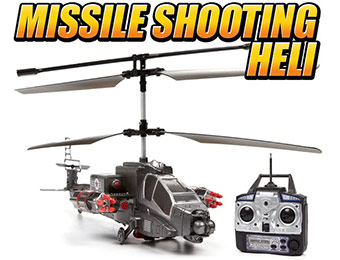 70% off Missile Shooting Missile Storm 3.5CH RC Helicopter