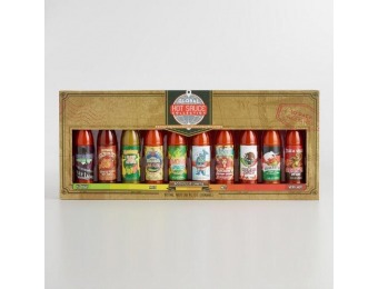 75% off Global Hot Sauce Gift Set, 10-Pack by World Market