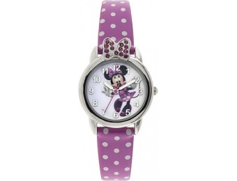 80% off Disney Minnie Mouse Analog Polka Dot Watch