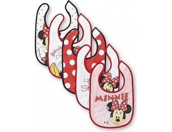81% off Disney Baby Minnie Mouse Infant Girl's 5-Pack Feeder Bibs