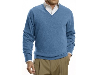 67% off Traveler Cashmere V-Neck Men's Sweater