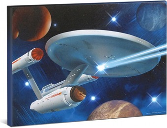 62% off Star Trek Lighted Canvas Art - Starbase