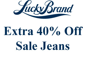 Extra 40% off Sale Jeans at Lucky Brand, Men's & Women's