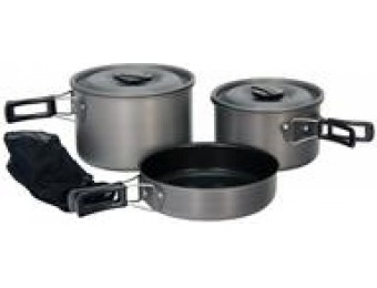 71% off Texsport Hiker Hard Anodized Camping Cookware Set