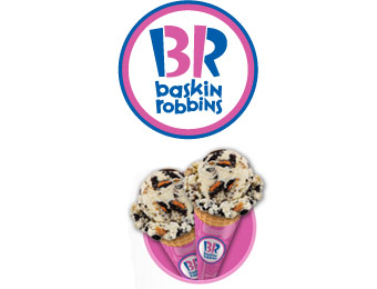 Buy One Get One Free Baskin Robbins Ice Cream Cone