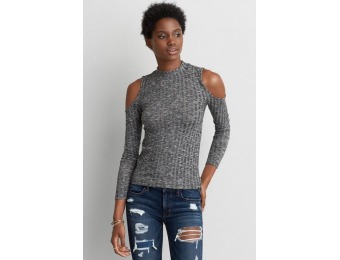 71% off AE Soft & Sexy Cold Shoulder Top