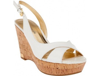67% off Marc Fisher Leather Open-toe Wedges w/ Backstrap