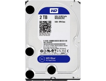 $13 off WD Blue 2TB Internal SATA Hard Drive for Desktops