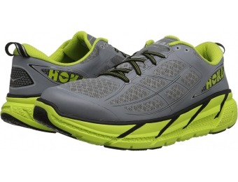 59% off Hoka One One Clifton 2 (Grey/Acid) Men's Running Shoes