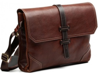 50% off Allen Edmonds Leather Messenger Bag