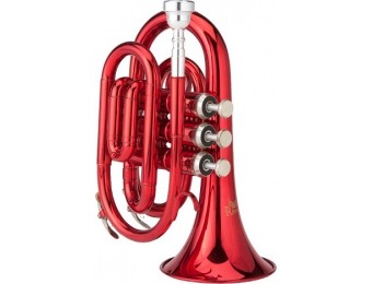 66% off Ravel RPKT1 Pocket Trumpet - Red (PTRRPKT1RED)